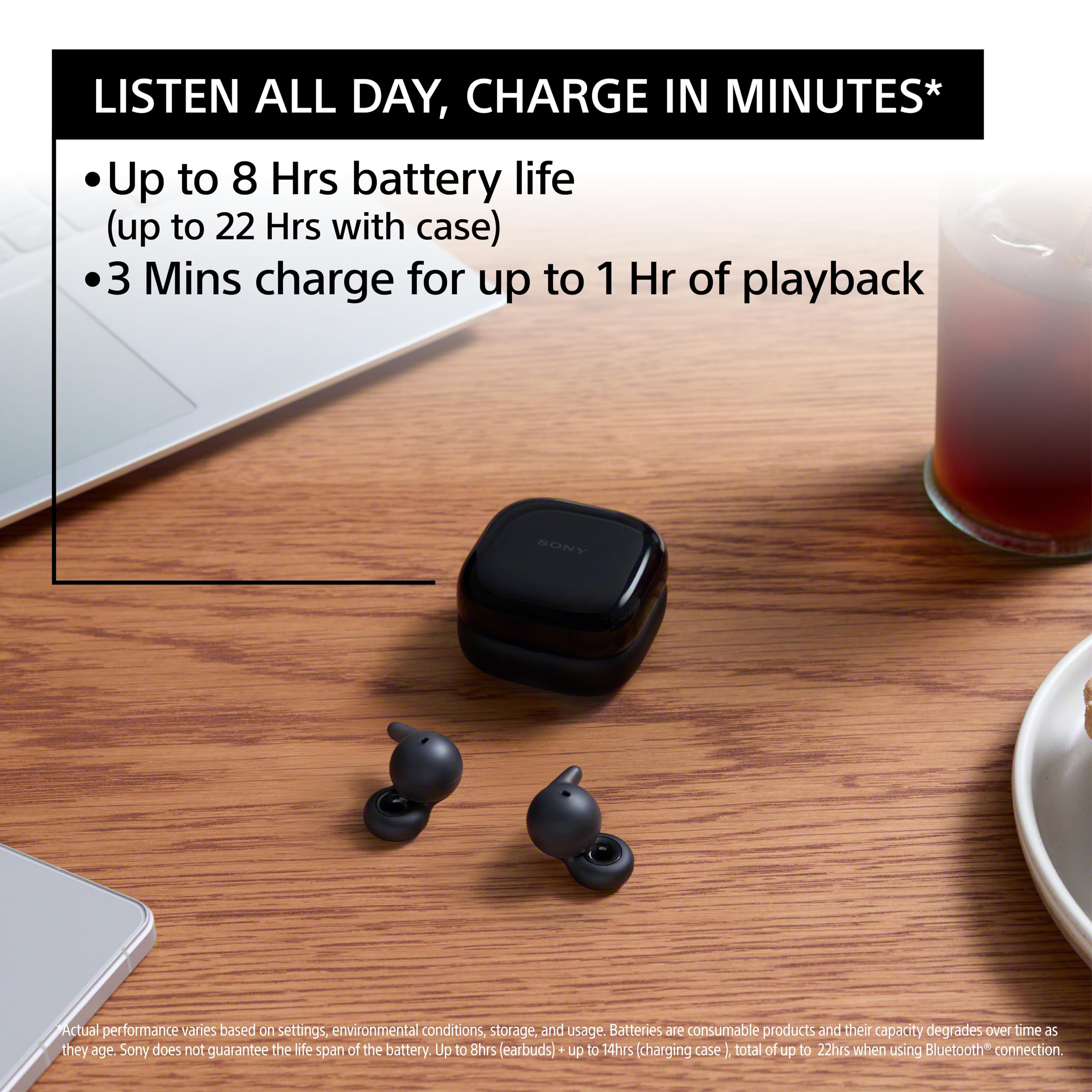 Foto 5 pulgar | Audífonos True Wireless Sony Linkbuds Negros con Bluetooth-Venta Internacional