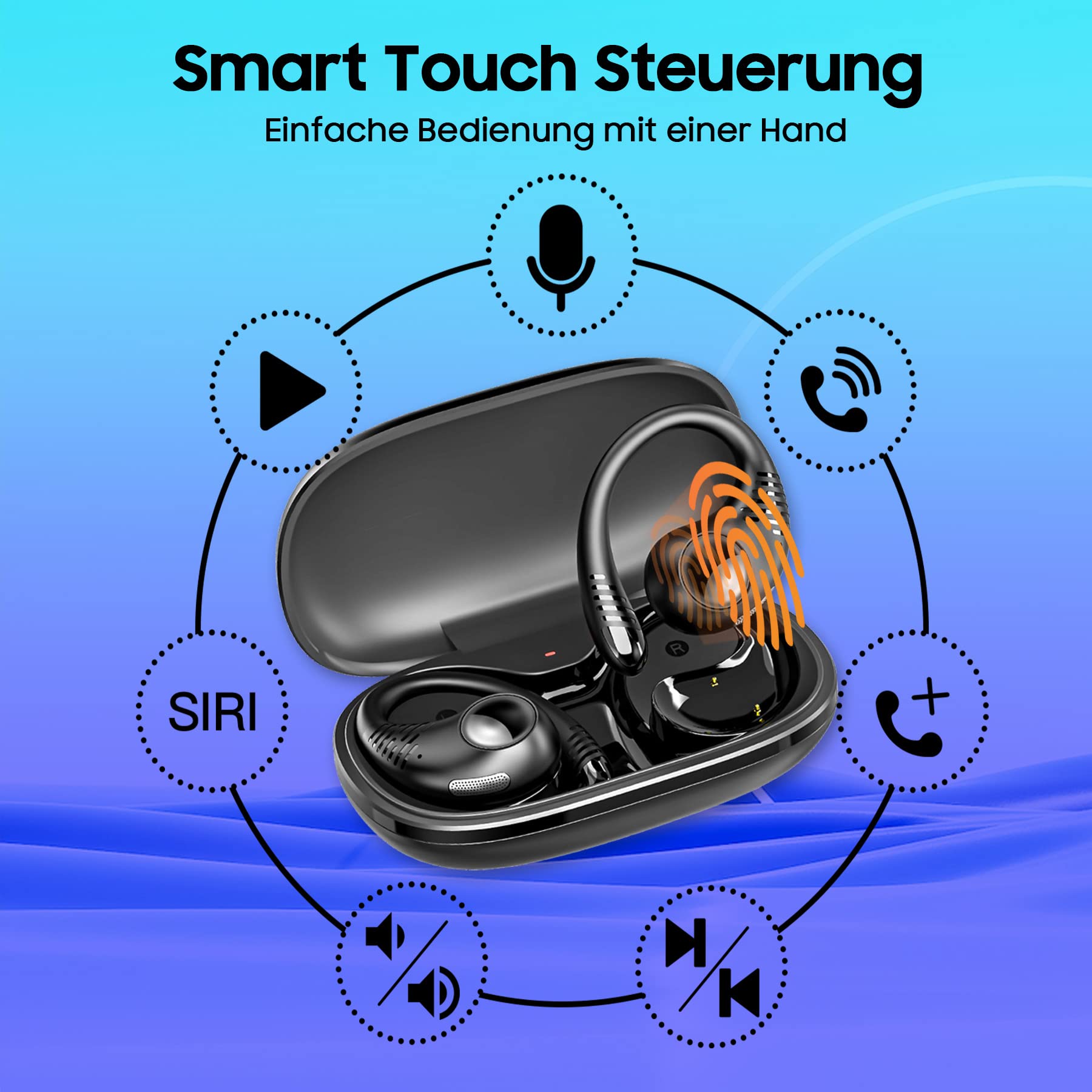 Foto 5 pulgar | Auriculares Abiertos Blackview Airbuds 10 Bluetooth 5.3 Ipx7 - Venta Internacional.