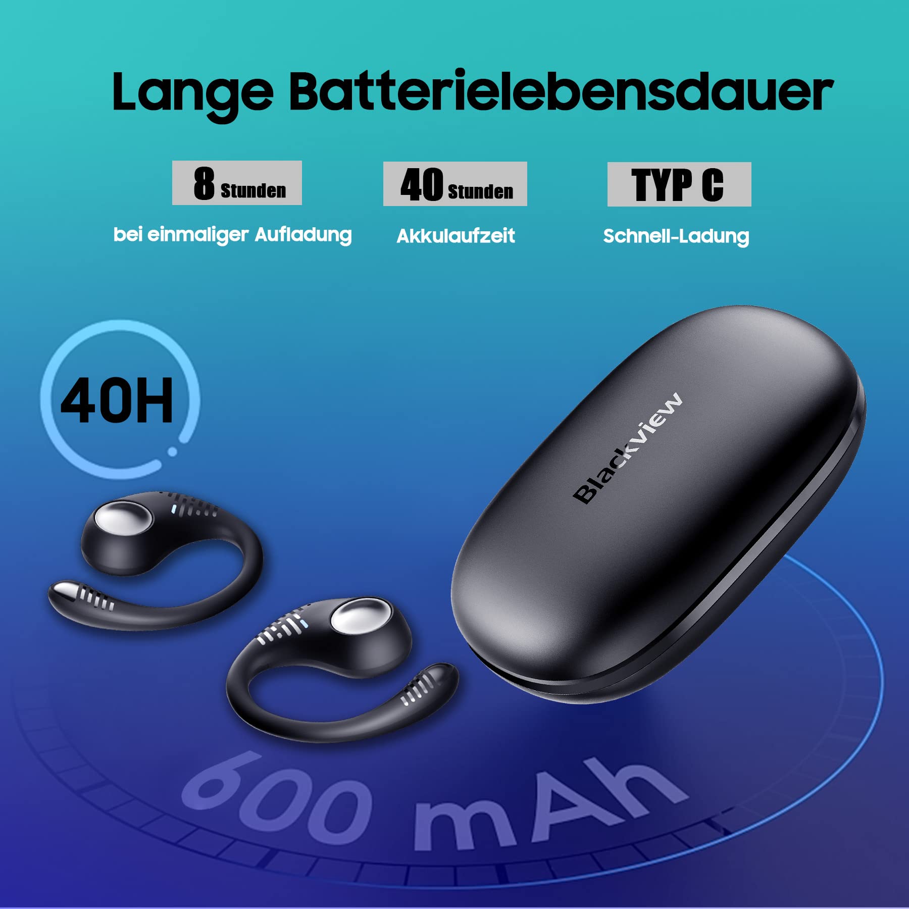 Foto 6 pulgar | Auriculares Abiertos Blackview Airbuds 10 Bluetooth 5.3 Ipx7 - Venta Internacional.