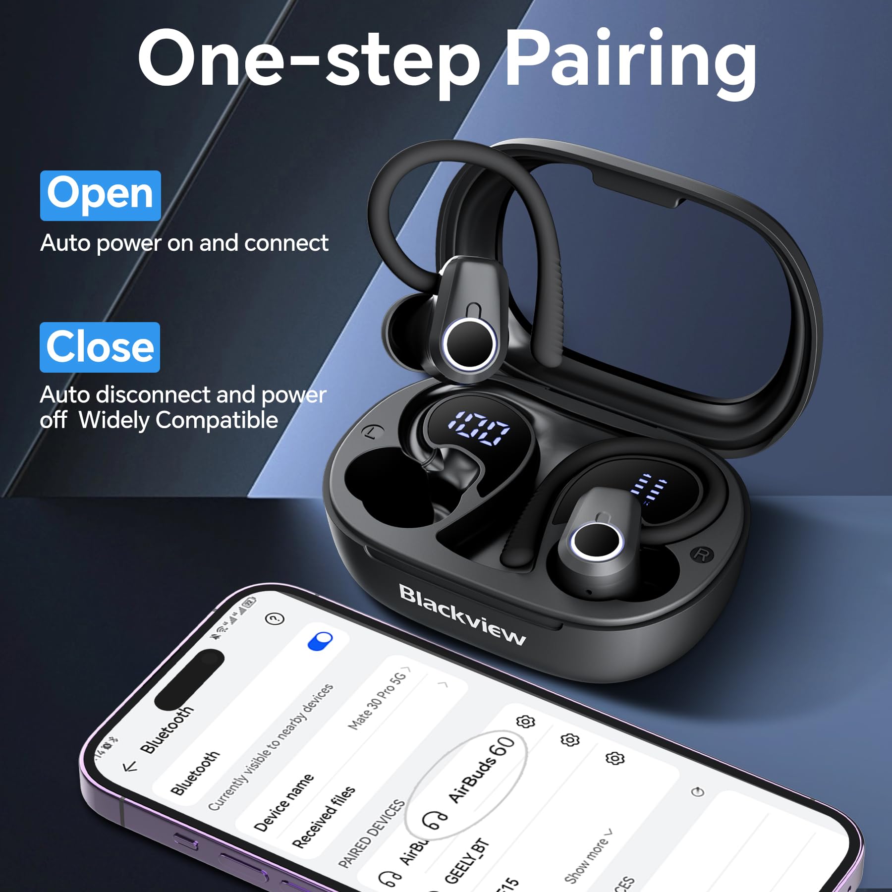 Foto 5 pulgar | Auriculares Inalámbricos Blackview Sport Bluetooth 5.3 Con Cancelación De Ruido - Venta Internacional.