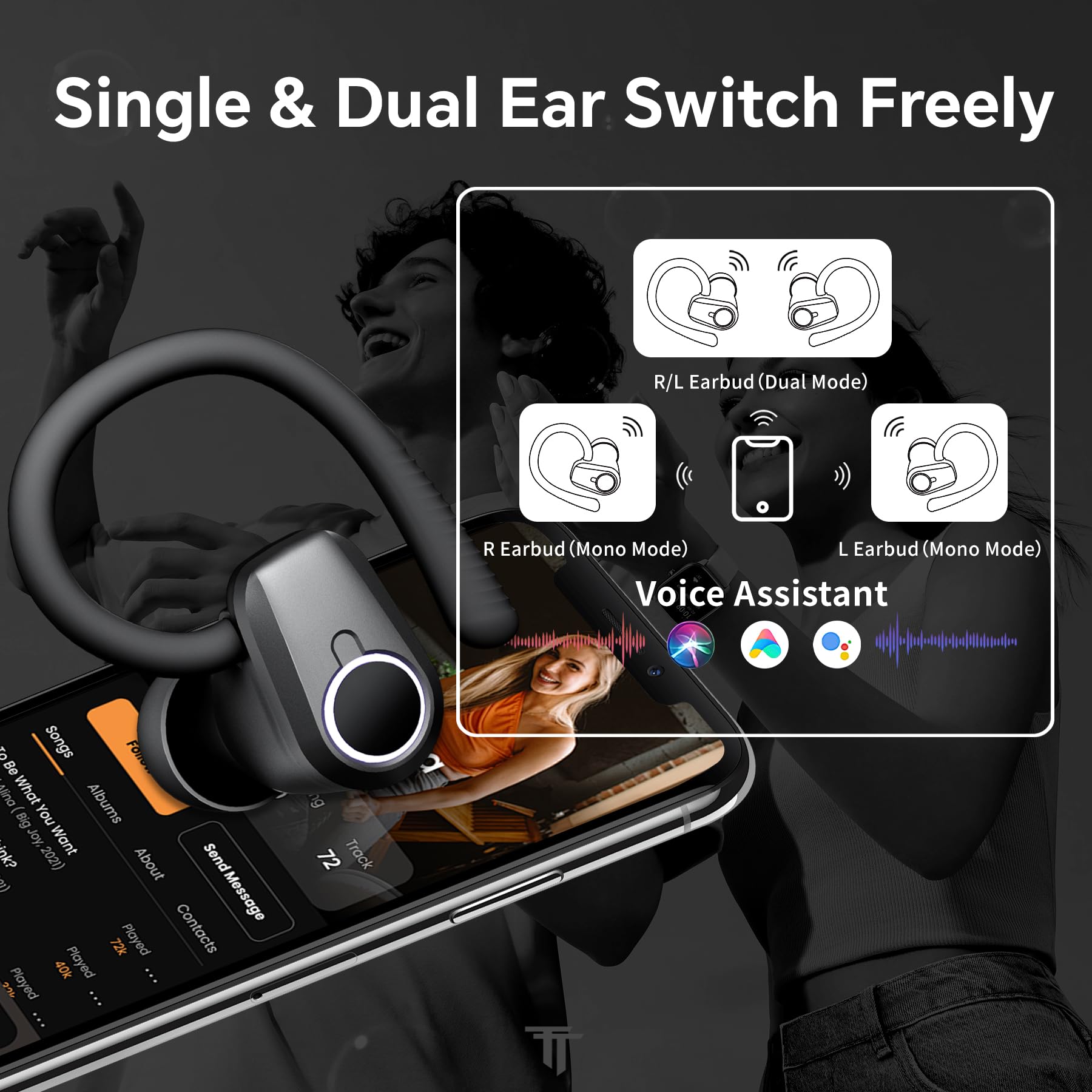 Foto 6 pulgar | Auriculares Inalámbricos Blackview Sport Bluetooth 5.3 Con Cancelación De Ruido - Venta Internacional.