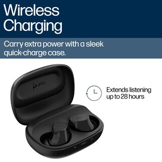 Foto 6 | Audífonos True Wireless Poly Voyager Free 20 Negros con Bluetooth-Venta Internacional