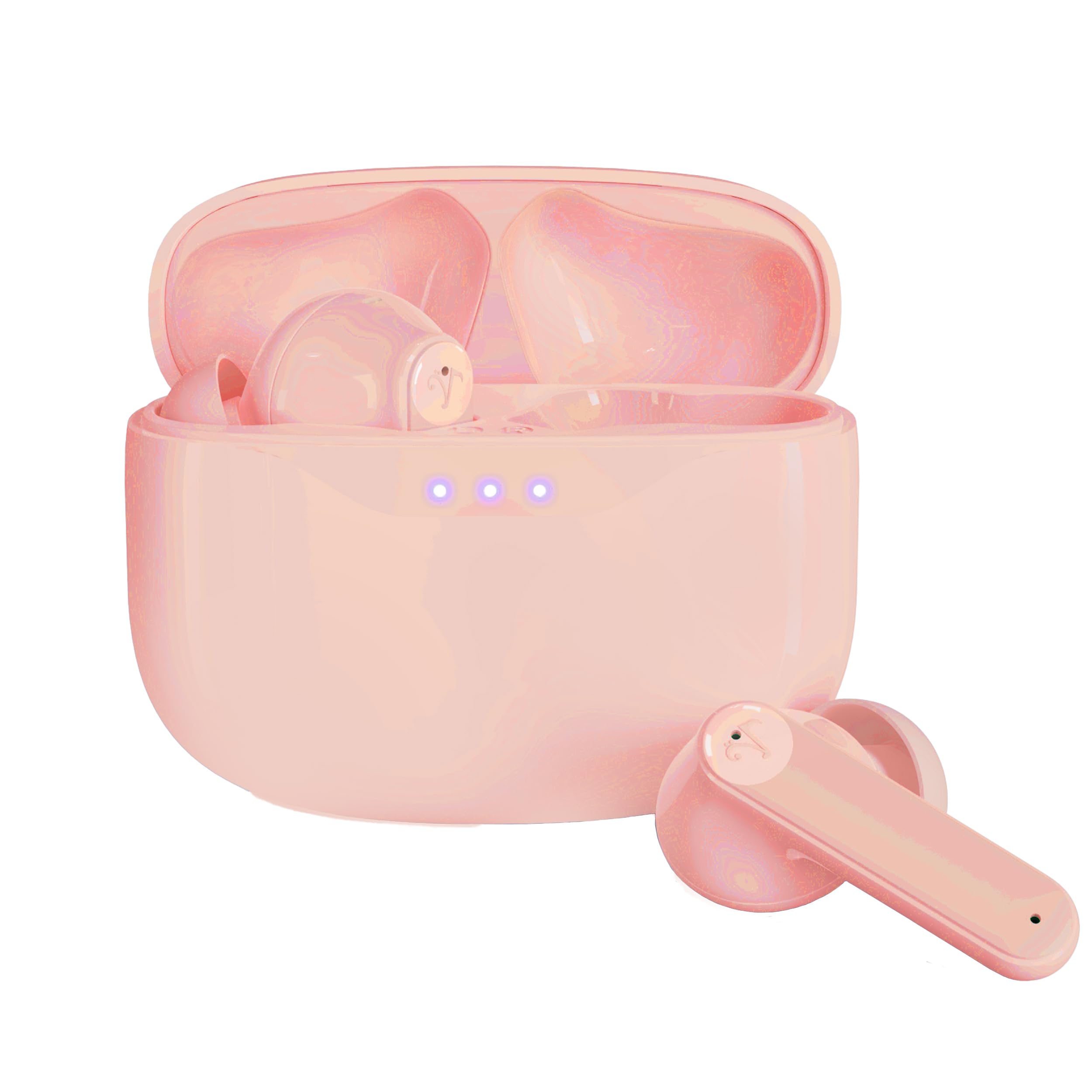 Foto 3 pulgar | Audífonos True Wireless Visual Land Rosas con Bluetooth-Venta Internacional