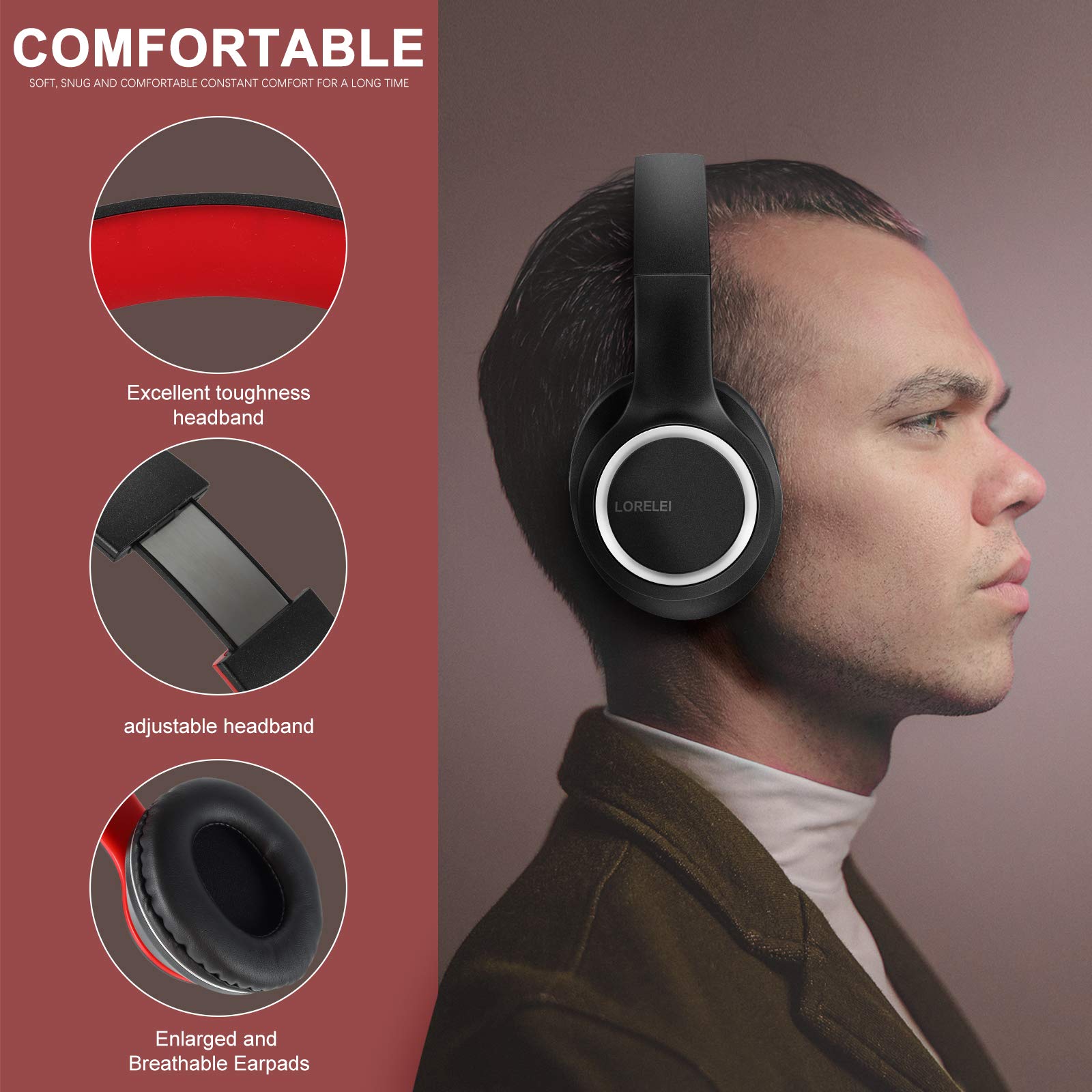 Foto 2 | Auriculares Supraurales Lorelei X8 con Cable y Micrófono- Venta Internacional