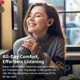 Foto 2 | Auriculares Abiertos Tozo Openearring Bluetooth 5.4 Negros - Venta Internacional.
