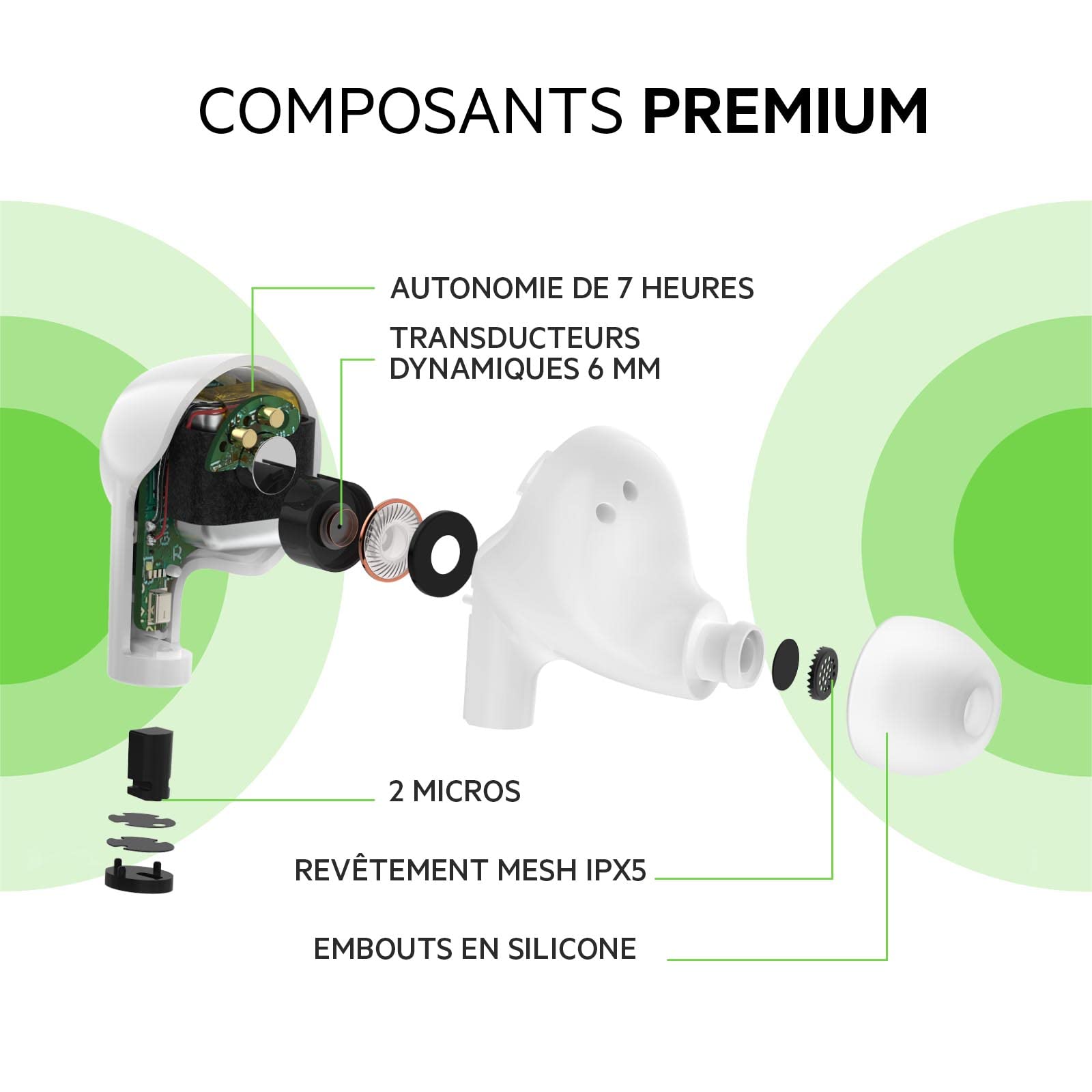 Foto 3 | Auriculares True Wireless Belkin Soundform Rise Con Funda De Carga - Venta Internacional.