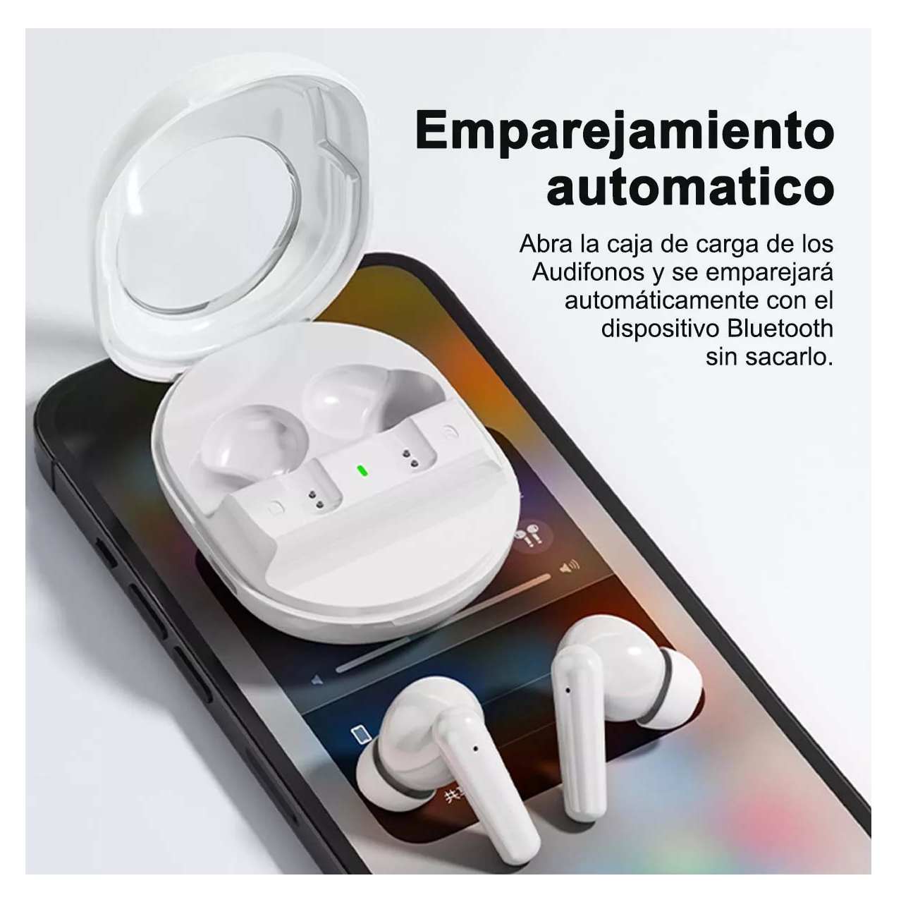 Foto 3 | Audífonos In-ear Inalámbricos Compatibles Con Iphone Android Blanco