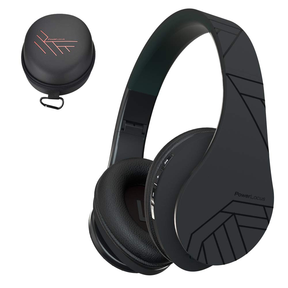 Foto 1 | Auriculares Supraaurales Bluetooth Powerlocus Inalámbricos Negros - Venta Internacional.