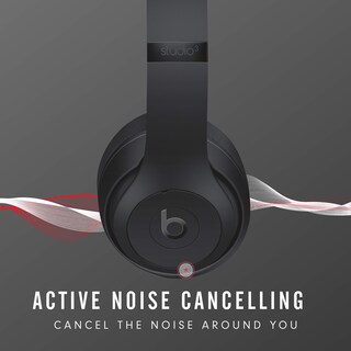 Foto 3 | Auriculares Inalámbricos Beats Studio3 con Cancelación de Ruido Negros - Venta Internacional