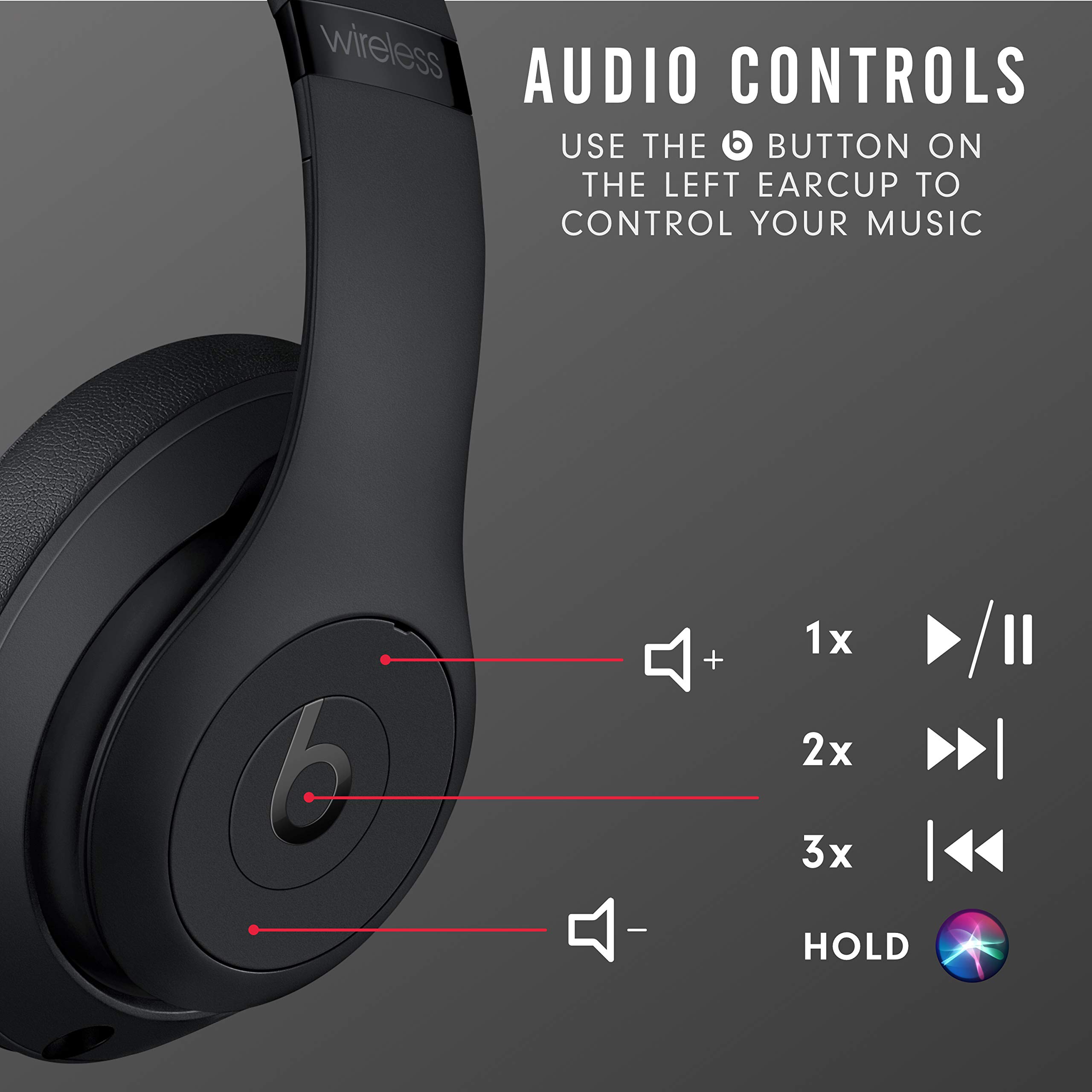 Foto 7 pulgar | Auriculares Inalámbricos Beats Studio3 con Cancelación de Ruido Negros - Venta Internacional