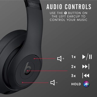 Foto 6 | Auriculares Inalámbricos Beats Studio3 con Cancelación de Ruido Negros - Venta Internacional