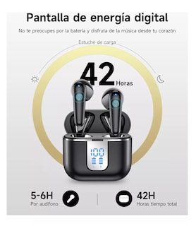 Foto 3 | Audífonos In-ear Inalámbricos Con Manos Libres Bluetooth 5.3, Negro