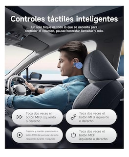 Foto 4 | Audífonos In-ear Inalámbricos Con Manos Libres Bluetooth 5.3, Negro