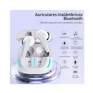 Foto 4 | Auriculares In-ear Gamer Inalámbricos Bluetooth Earphone X16 Blanco