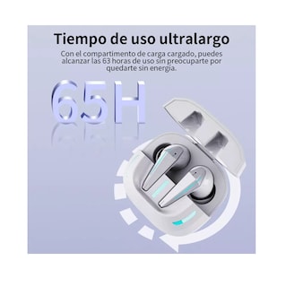Foto 5 | Auriculares In-ear Gamer Inalámbricos Bluetooth Earphone X16 Blanco