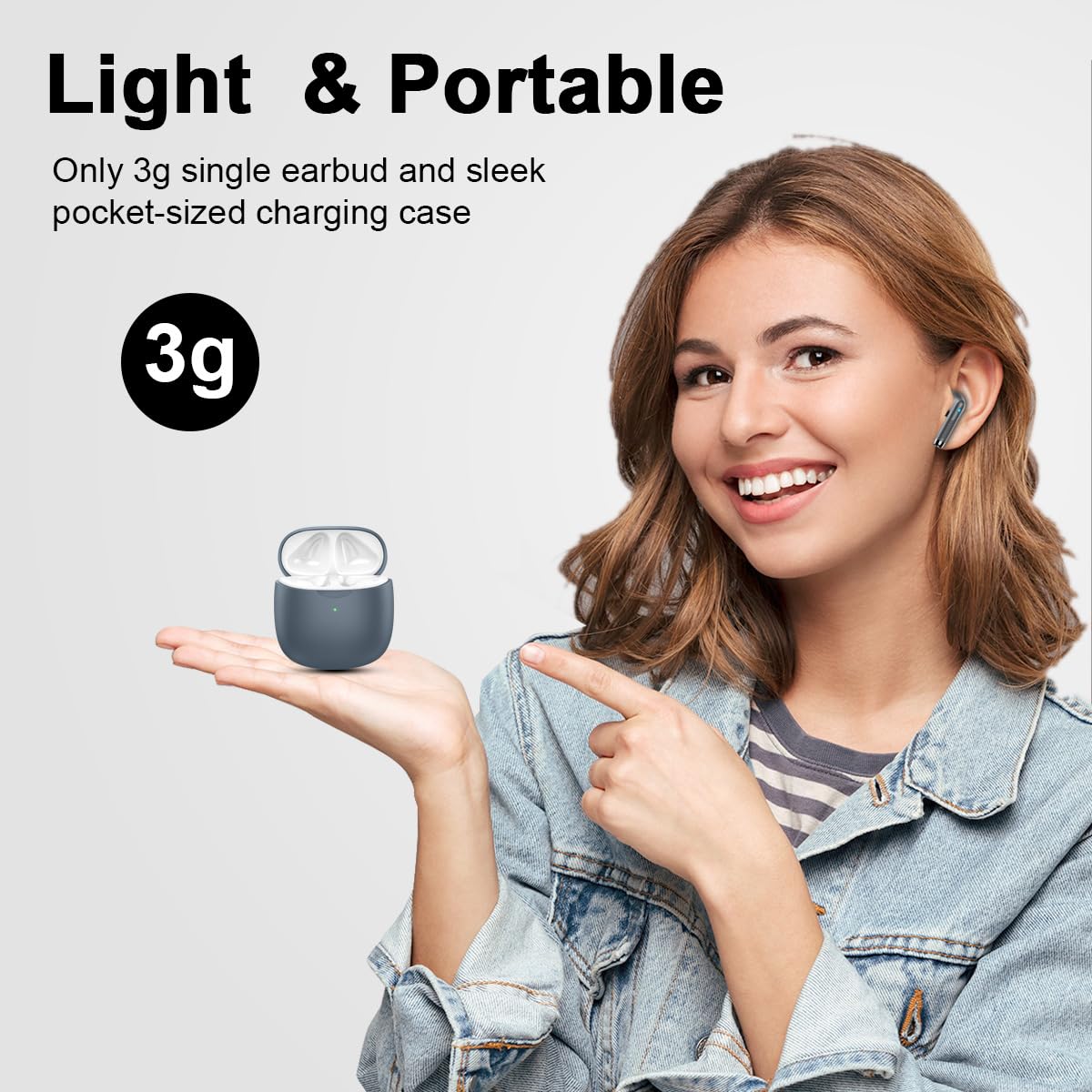 Foto 4 | Auriculares Inalámbricos Jxrev Bluetooth 5.3 Con Micrófono Con Cancelación De Ruido - Venta Internacional.