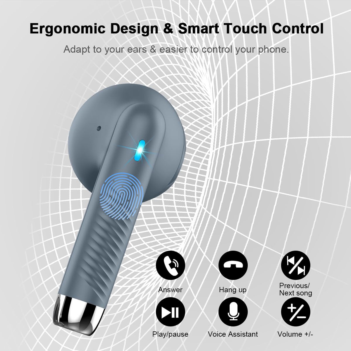 Foto 7 pulgar | Auriculares Inalámbricos Jxrev Bluetooth 5.3 Con Micrófono Con Cancelación De Ruido - Venta Internacional.