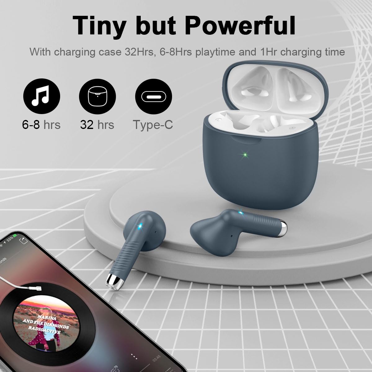 Foto 8 pulgar | Auriculares Inalámbricos Jxrev Bluetooth 5.3 Con Micrófono Con Cancelación De Ruido - Venta Internacional.