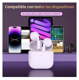 Foto 5 | Audífonos Inalámbricos Bluetooth Belug Blancos Compatibles con iPhone y Android