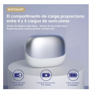 Foto 3 | Auriculares Bluetooth Inalámbricos Mvpsmart R92 Led Blancos