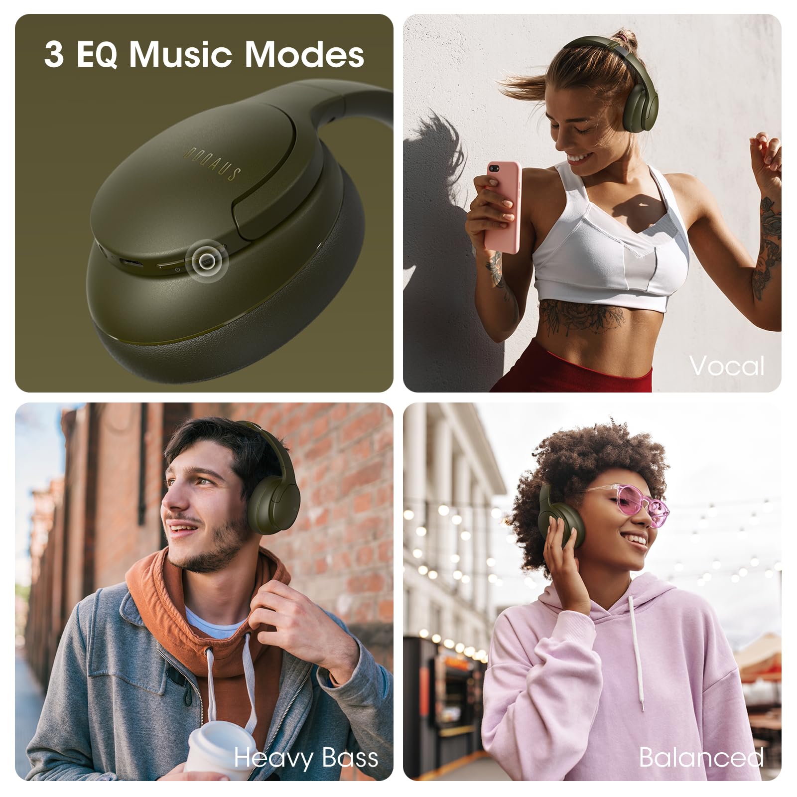 Foto 4 pulgar | Audífonos Inalámbricos Doqaus Negro con Bluetooth-Venta Internacional
