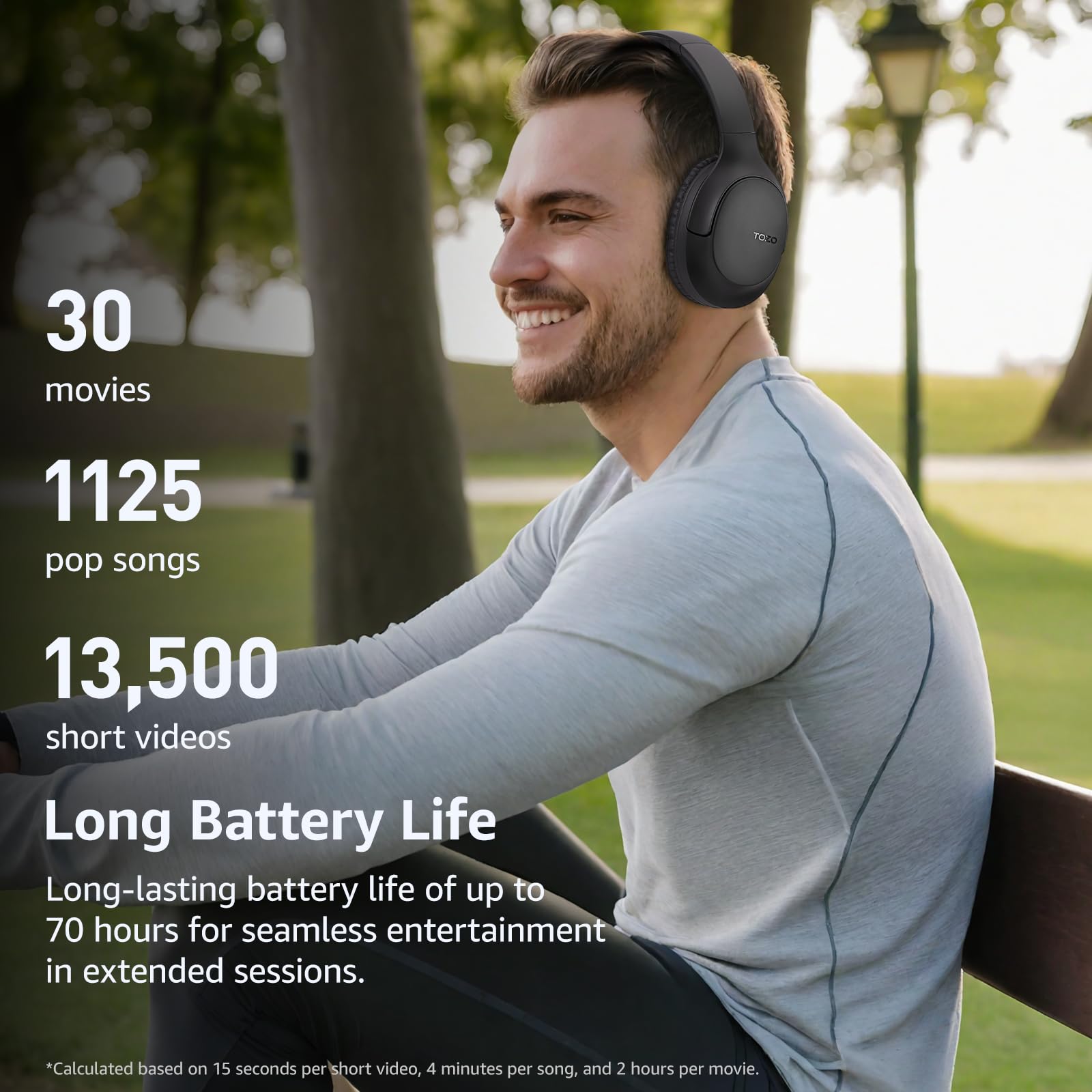 Foto 8 pulgar | Auriculares Tozo Bluetooth 5.4 Over Ear Ha1 70h Playback - Venta Internacional