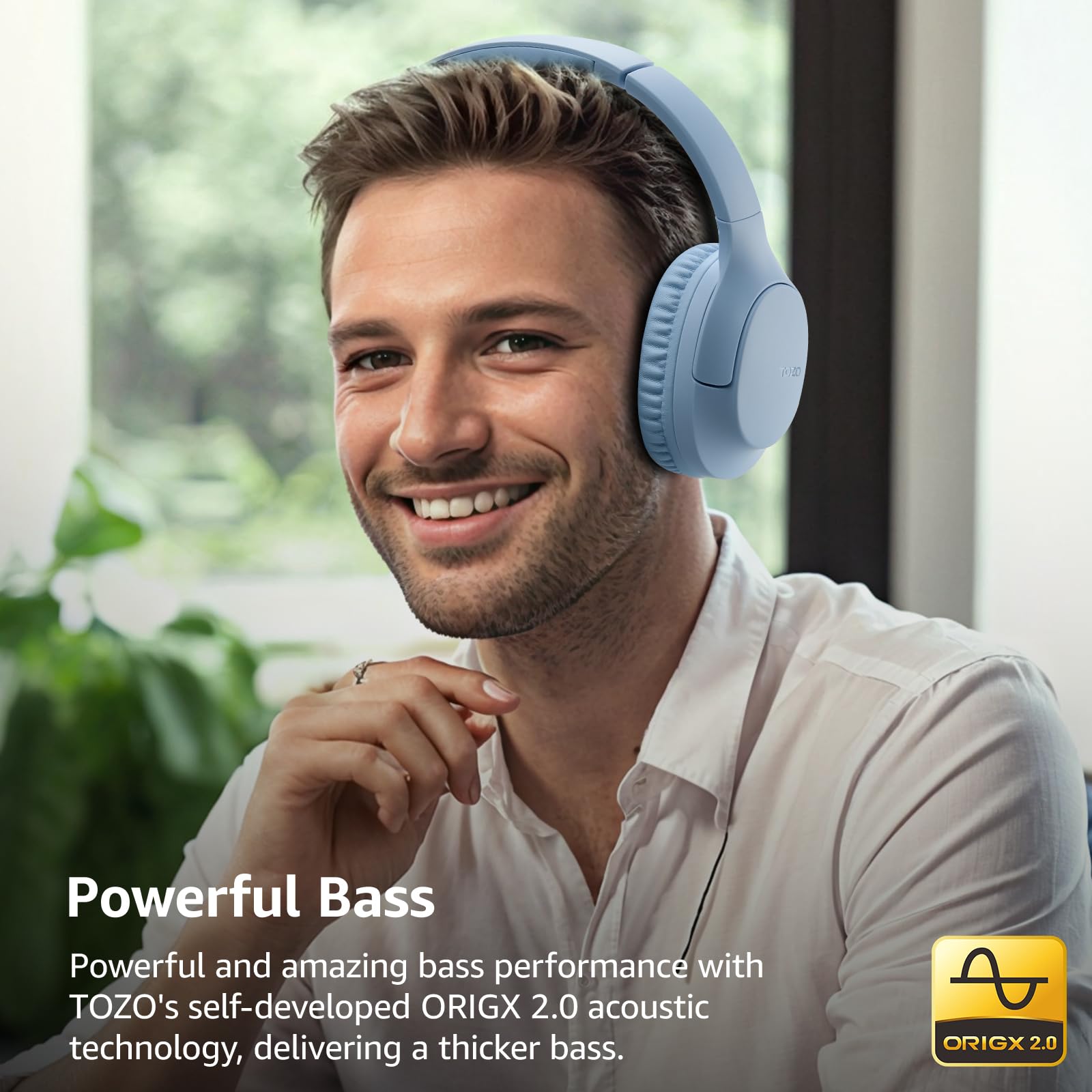 Foto 3 pulgar | Auriculares Bluetooth 5.4 Tozo Ha1 Enc Call 70h Playback Azules - Venta Internacional