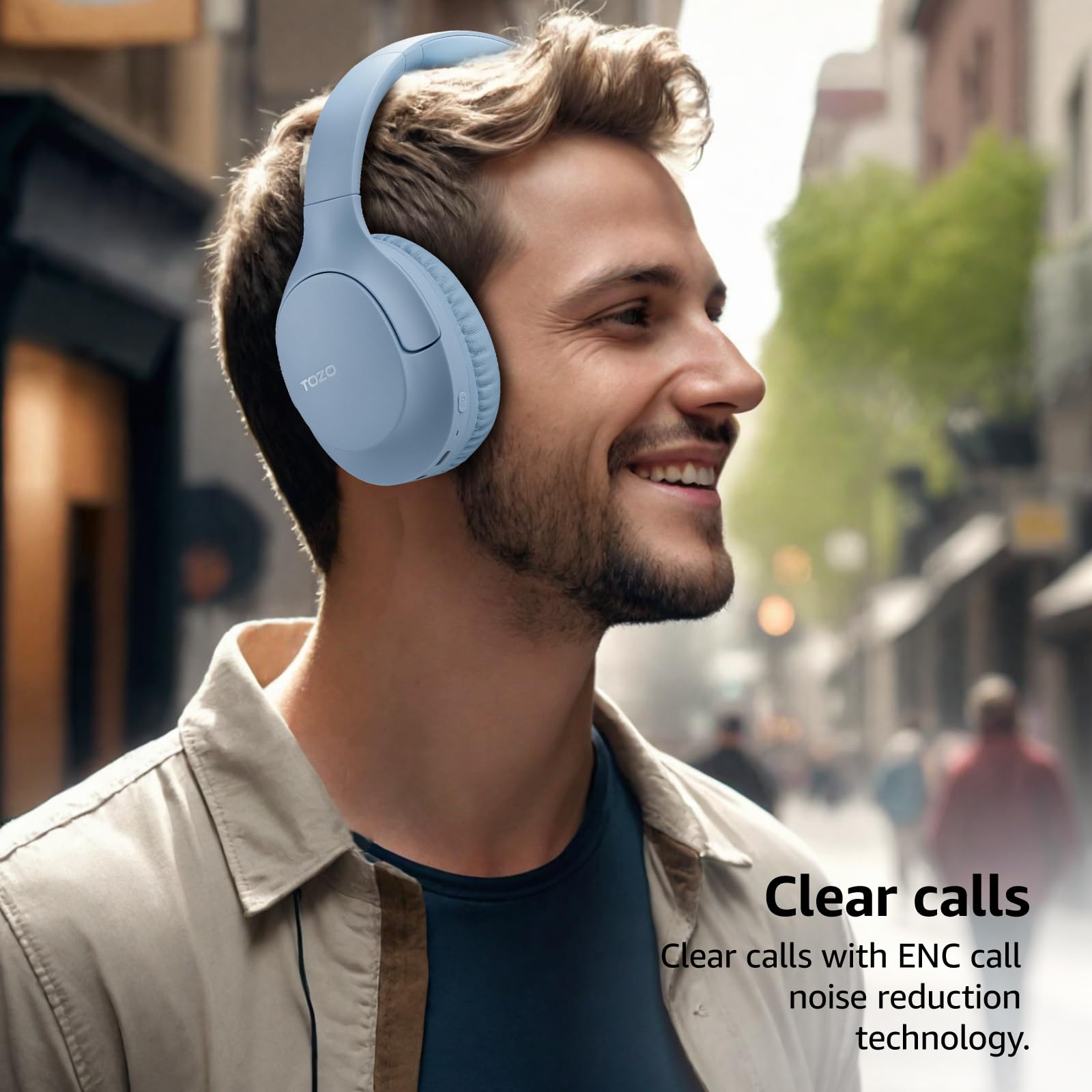 Foto 5 pulgar | Auriculares Bluetooth 5.4 Tozo Ha1 Enc Call 70h Playback Azules - Venta Internacional