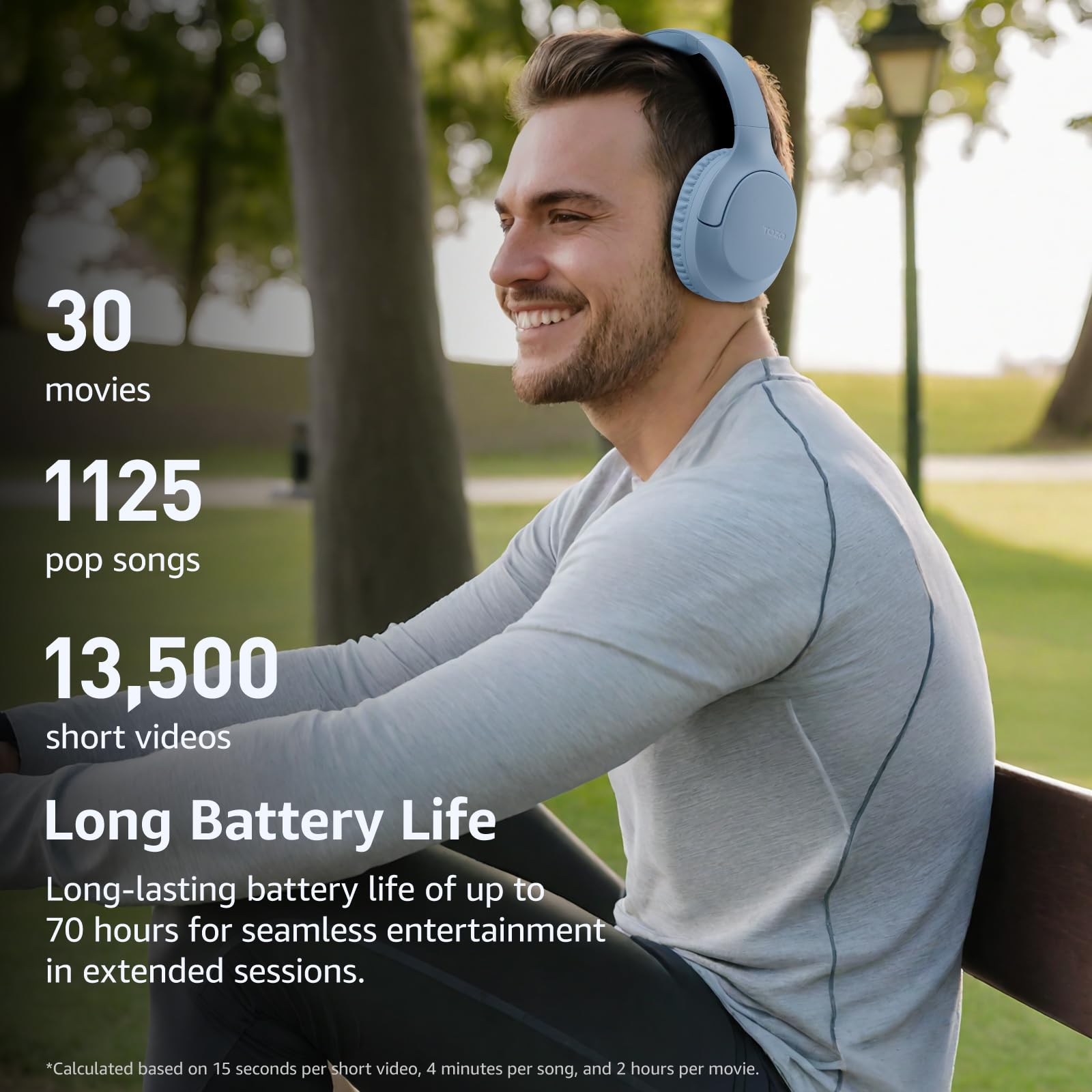 Foto 6 pulgar | Auriculares Bluetooth 5.4 Tozo Ha1 Enc Call 70h Playback Azules - Venta Internacional