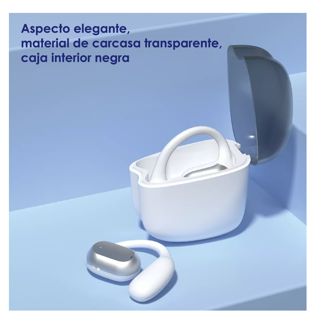Foto 5 pulgar | Auriculares con Bluetooth Belug Or2 Inalámbricos Led Blancos
