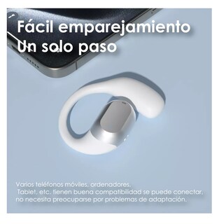 Foto 5 | Auriculares con Bluetooth Belug Or2 Inalámbricos Led Blancos