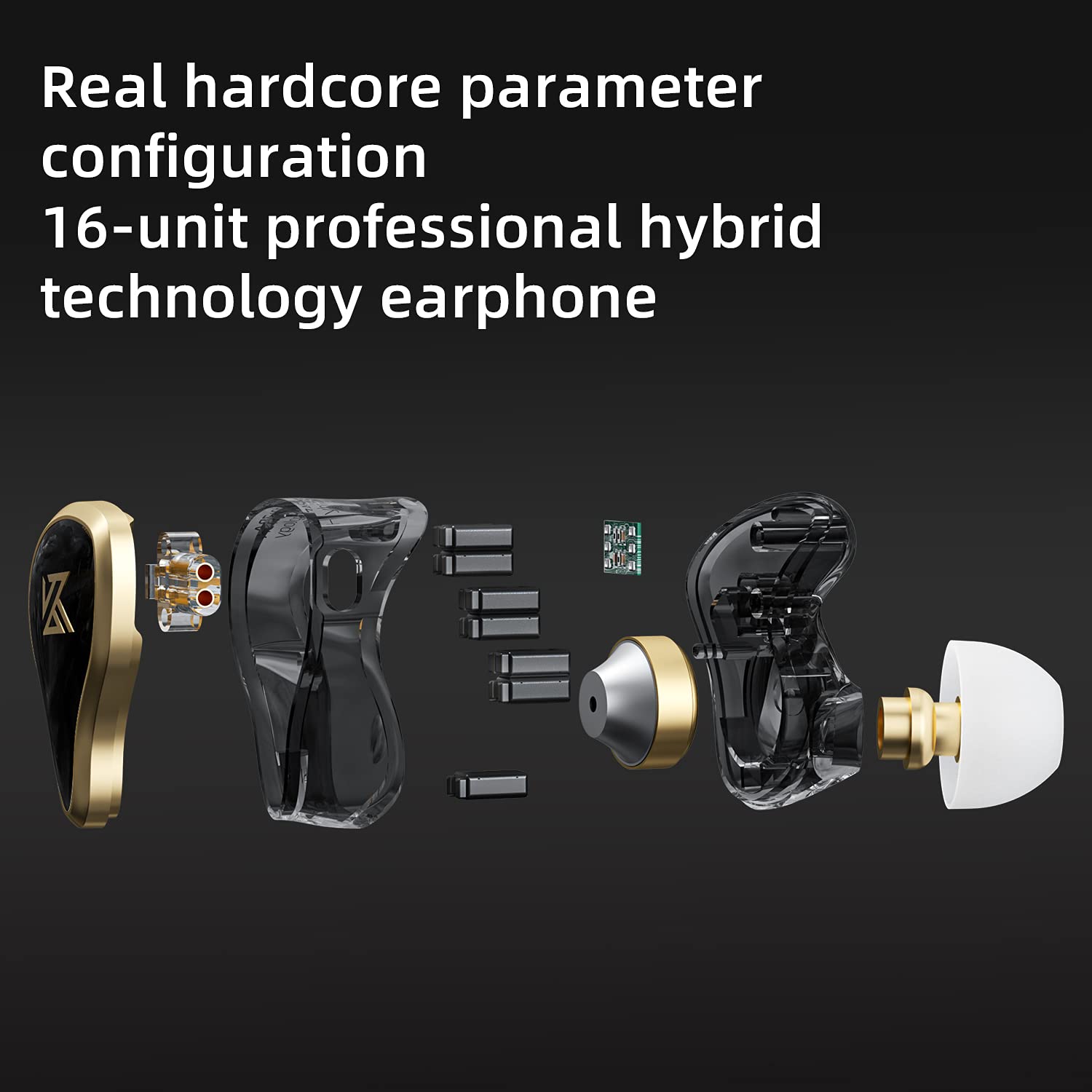 Foto 5 pulgar | Auriculares con Monitor Intraural Kz Zas 7ba+1dd 16 Unidades Blancos - Venta Internacional