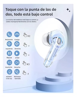 Foto 3 | Audífonos Inalámbricos Belug Ipx4 Azul