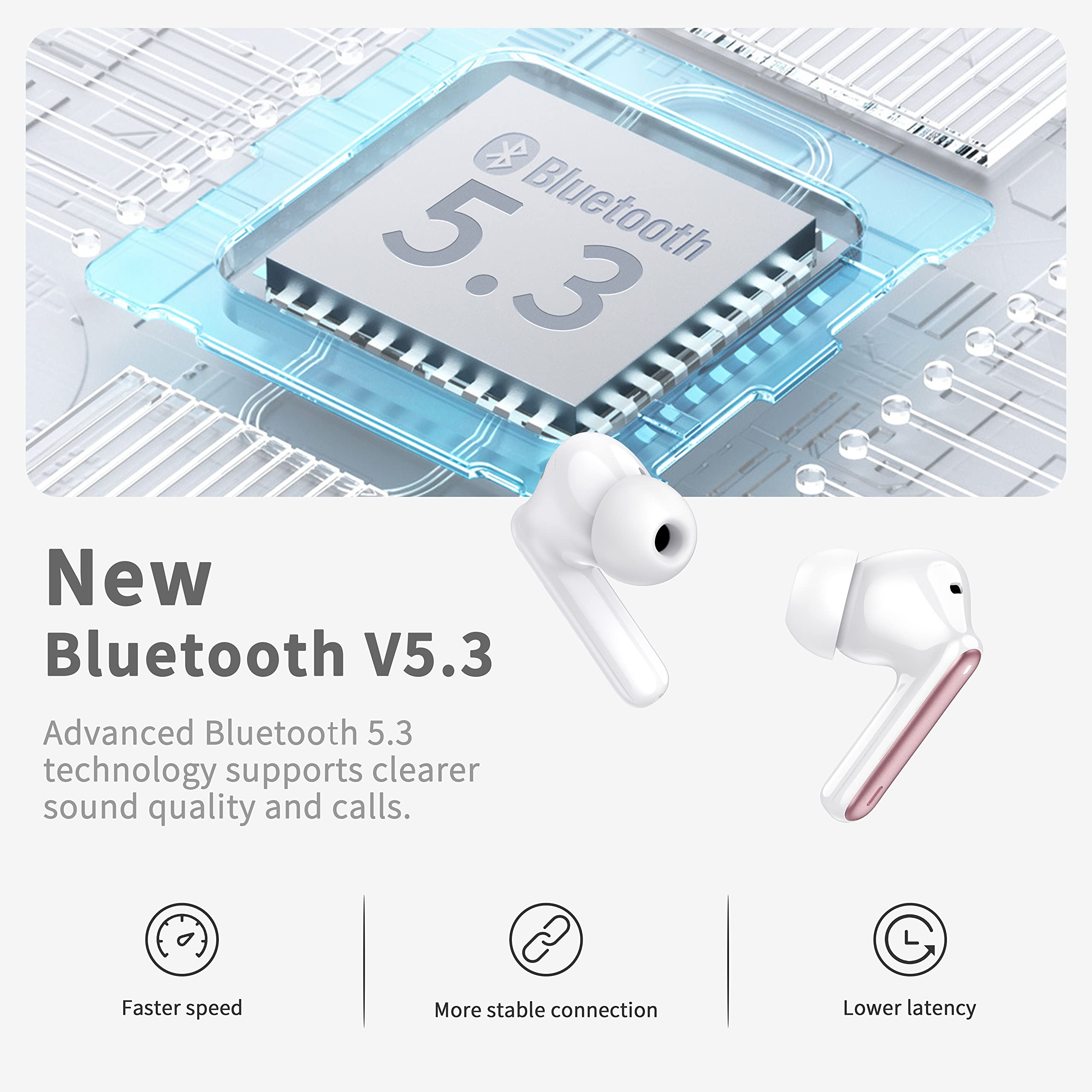 Foto 3 pulgar | Auriculares Inalámbricos Xinwld Bluetooth 5.3 40h Playtime - Venta Internacional.