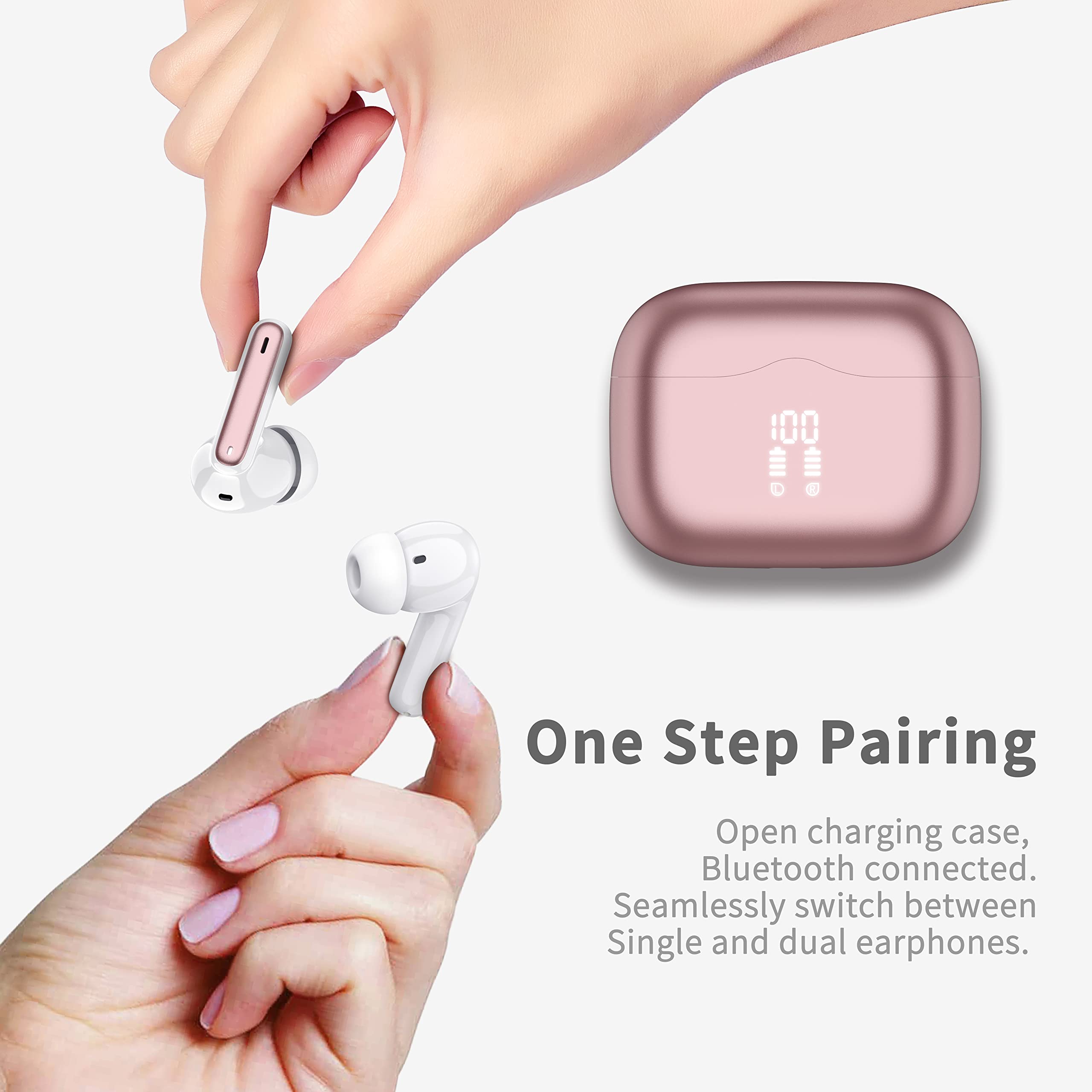 Foto 7 | Auriculares Inalámbricos Xinwld Bluetooth 5.3 40h Playtime - Venta Internacional.