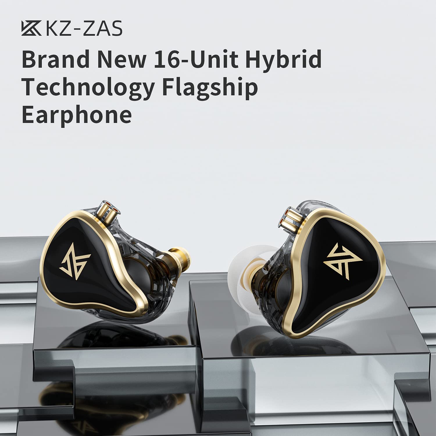 Foto 3 pulgar | Auriculares Kz Zas 7ba+1dd 16 Hybrid Drivers Hifi Bass Black - Venta Internacional.