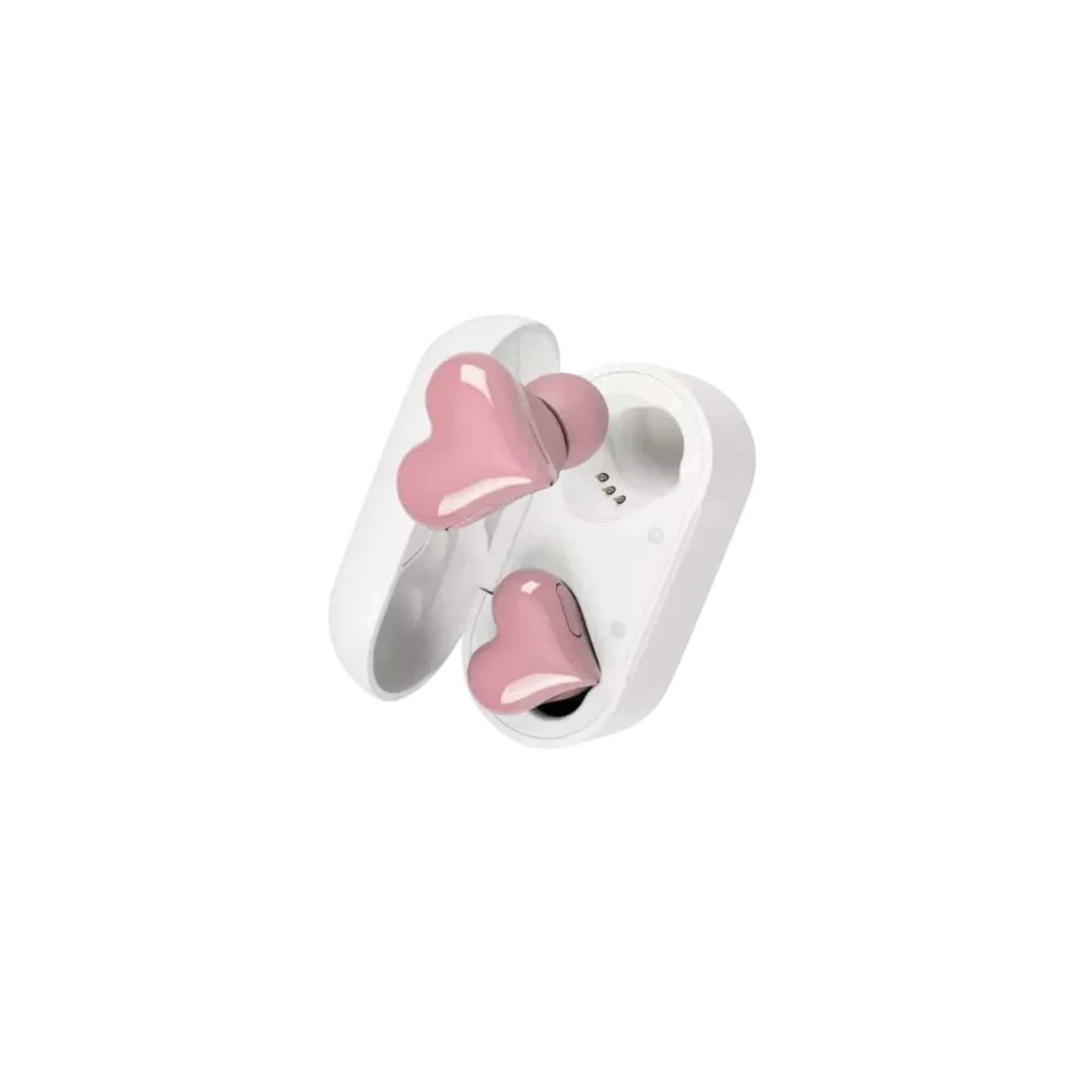 Foto 4 pulgar | Auriculares En Forma De Corazón Bluetooth Cancelación Ruido Corazon, Blanco/rosa