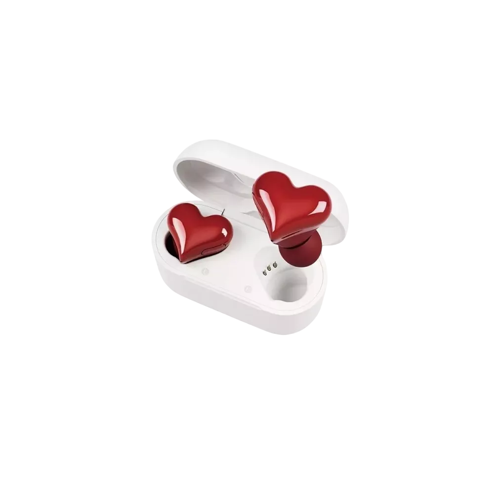 Foto 2 pulgar | Auriculares en Forma de Corazón Rojo Lab.G Bluetooth con Cancelación Ruido