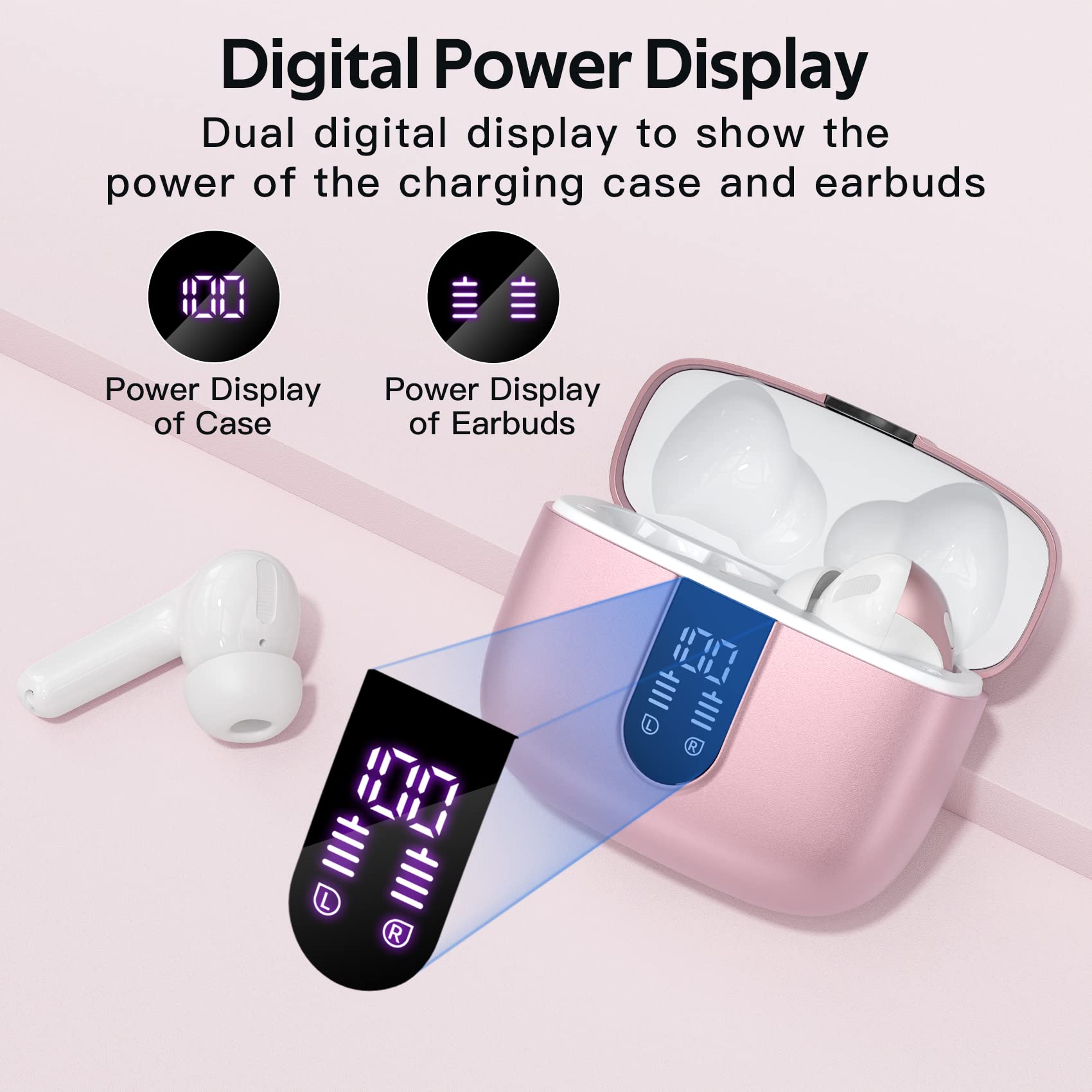 Foto 3 pulgar | Auriculares Bluetooth Tagry True Wireless Reproducción de 60 Horas - Venta Internacional