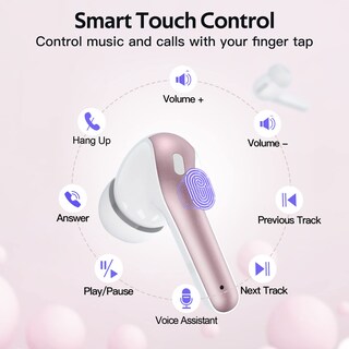 Foto 4 | Auriculares Bluetooth Tagry True Wireless Reproducción de 60 Horas - Venta Internacional