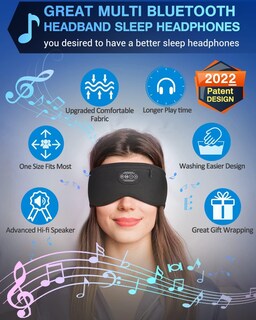 Foto 6 | Auriculares Para Dormir, Máscara Para Dormir, Bluetooth, Cómodos, Inalámbricos - Venta Internacional.