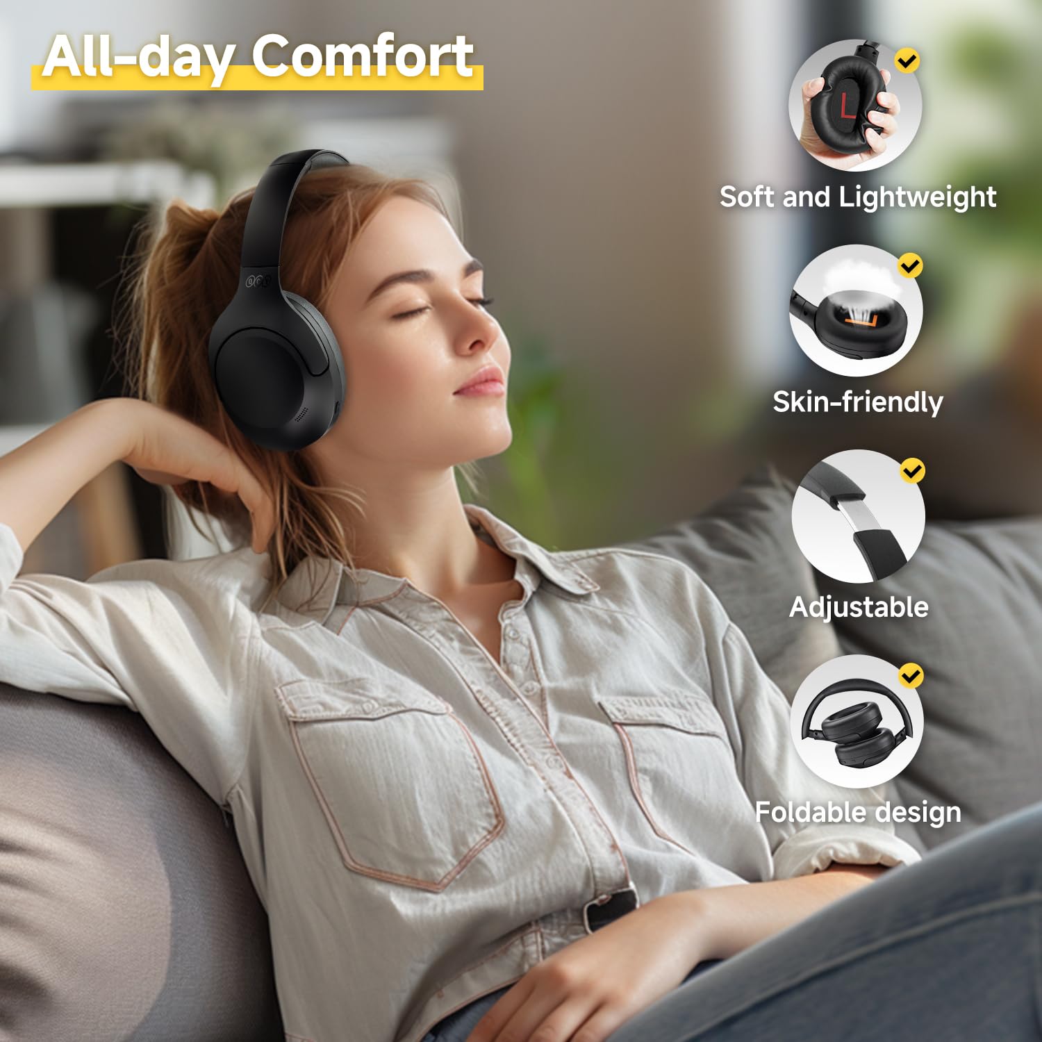 Foto 7 pulgar | Audífonos Inalámbricos Qcy H3 Lite con Bluetooth-Venta Internacional