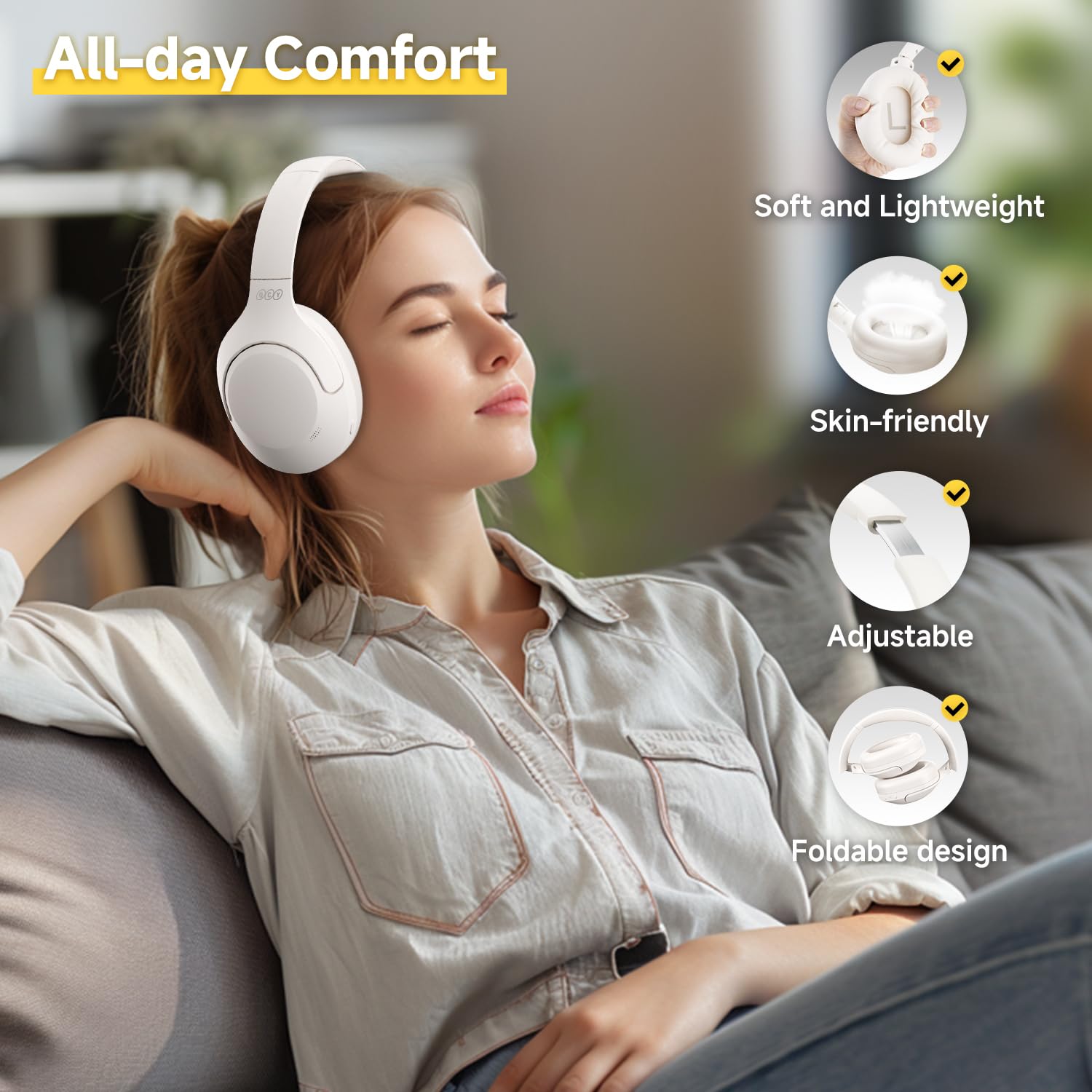 Foto 6 | Audífonos Inalámbricos Qcy H3 Lite con Bluetooth-Venta Internacional
