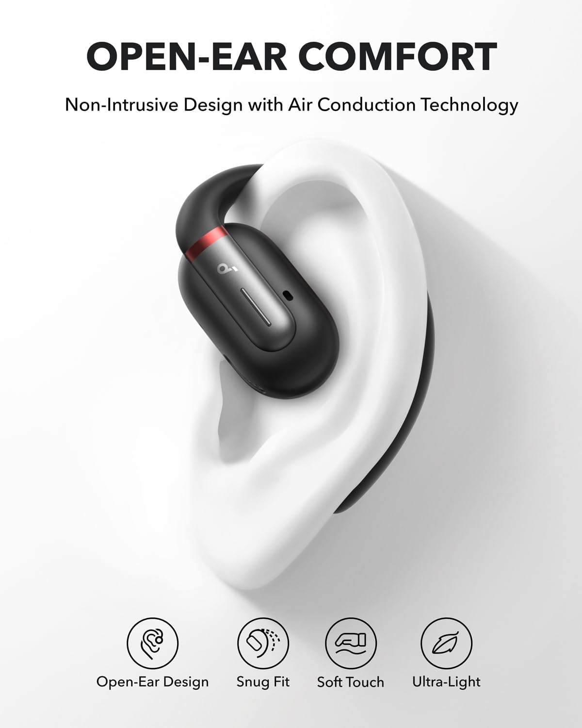 Foto 3 pulgar | Auriculares Abiertos Anker Soundcore V30i Negros - Venta Internacional