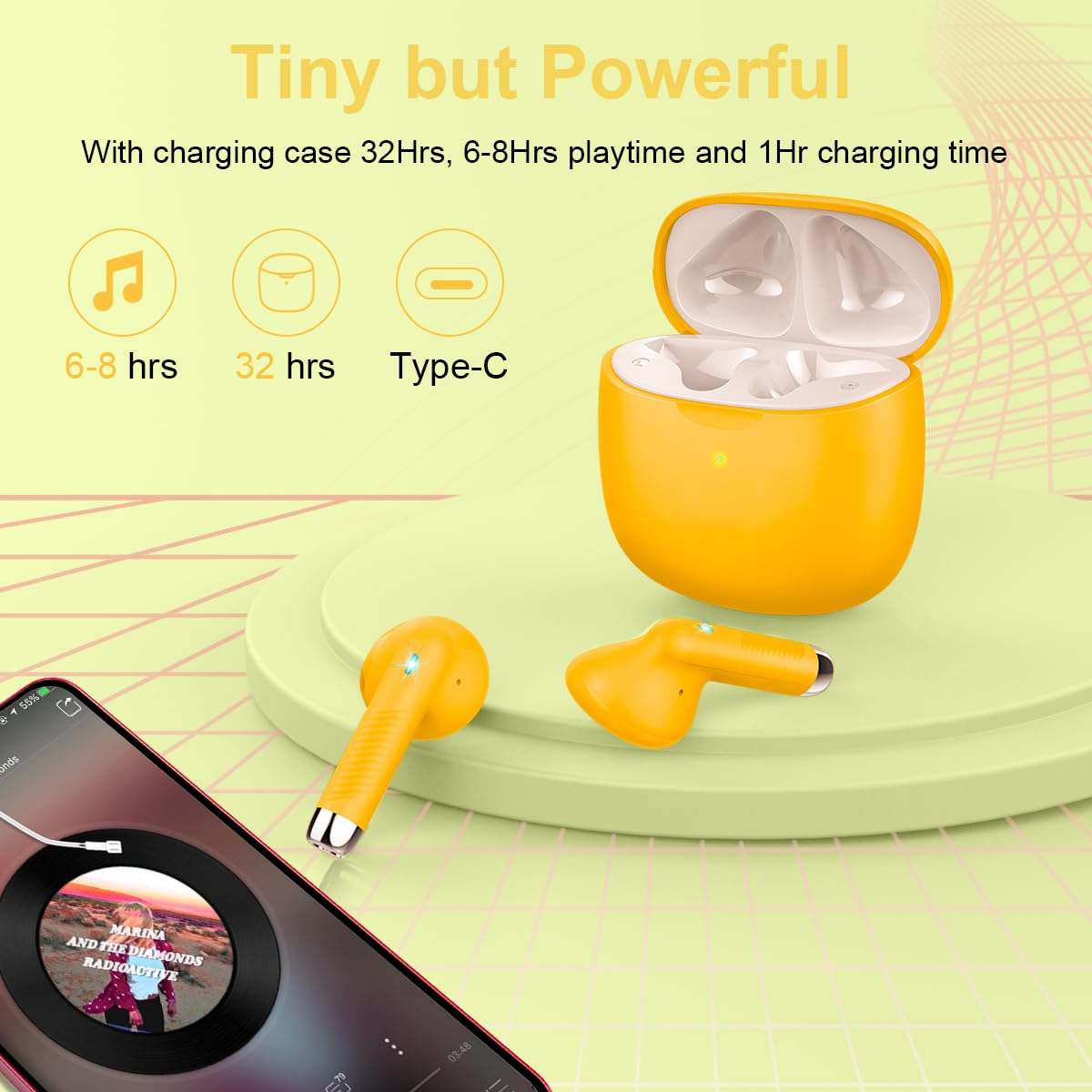 Foto 8 pulgar | Auriculares Inalámbricos Jxrev Bluetooth 5.3 Con Micrófono y Cancelación De Ruido - Venta Internacional