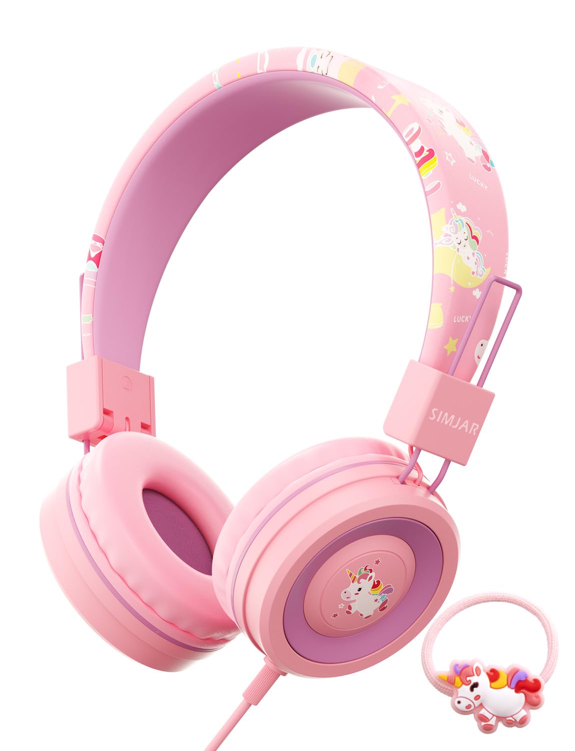 Foto 1 | Auriculares Infantiles Simjar Unicorn Rosa con Micrófono - Venta Internacional
