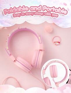 Foto 2 | Auriculares Infantiles Simjar Unicorn Rosa con Micrófono - Venta Internacional