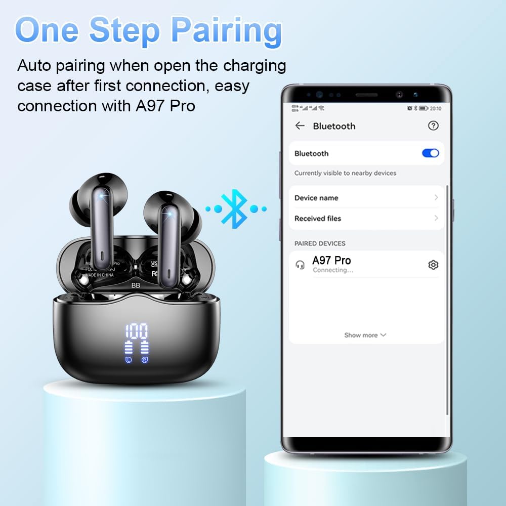 Foto 4 pulgar | Auriculares Inalámbricos Xinwld Bluetooth 5.3 40h Playtime - Venta Internacional