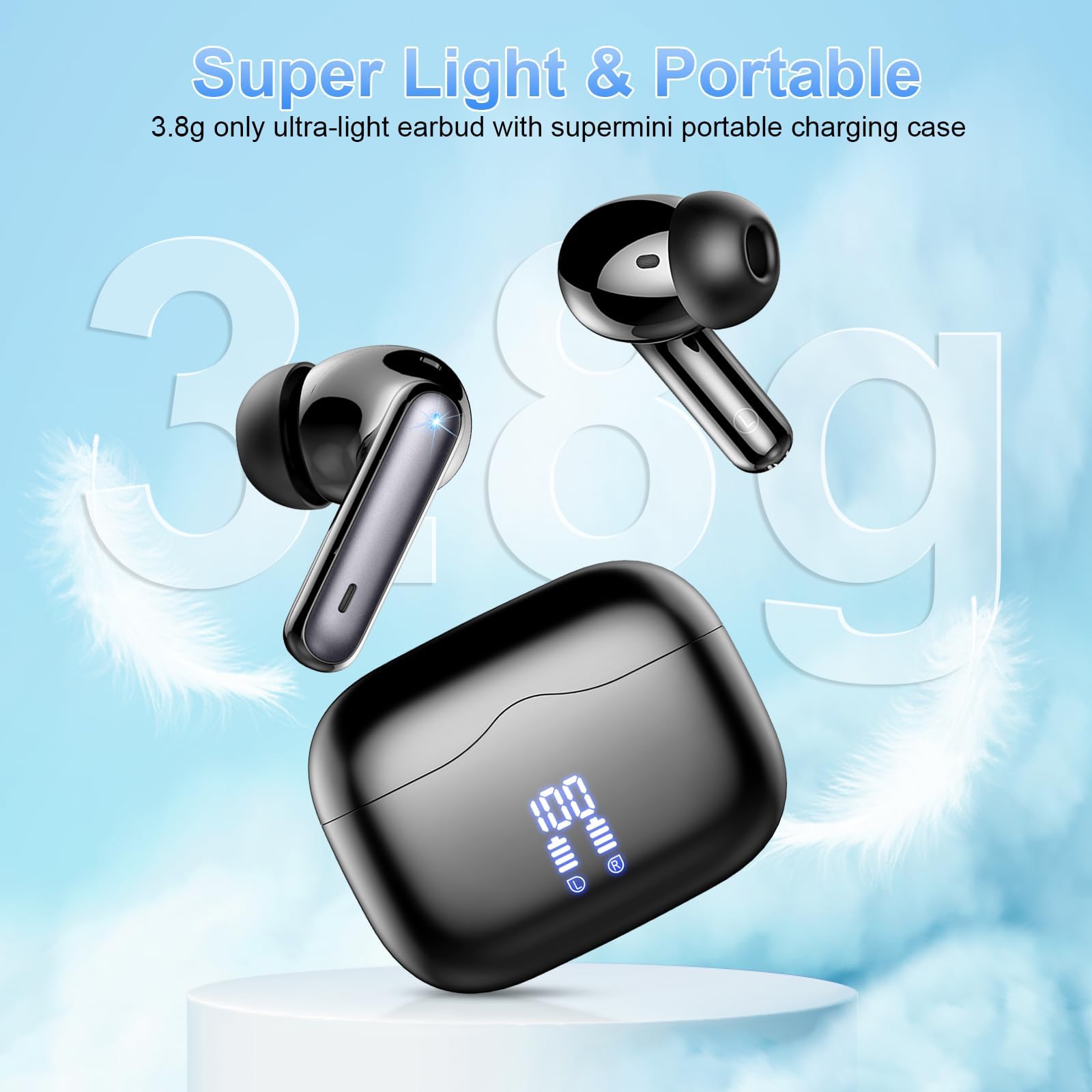 Foto 8 pulgar | Auriculares Inalámbricos Xinwld Bluetooth 5.3 40h Playtime - Venta Internacional