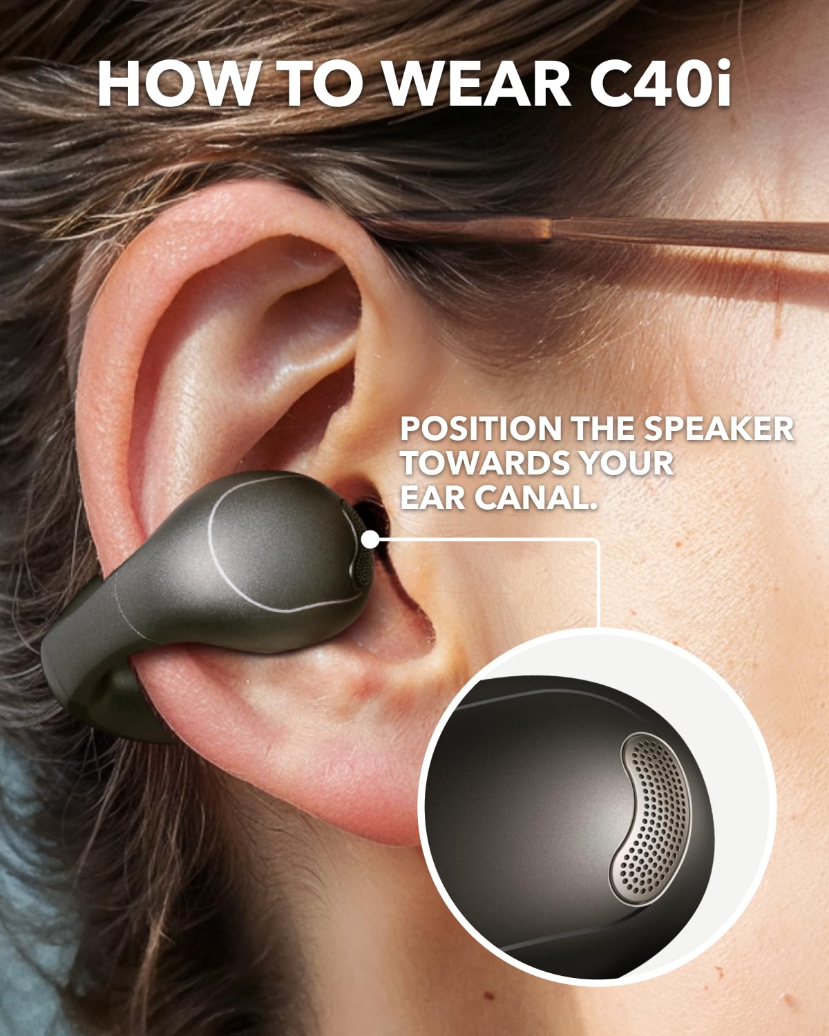 Foto 7 pulgar | Auriculares Abiertos Soundcore C40i De Anker Con Controles De Botón - Venta Internacional.